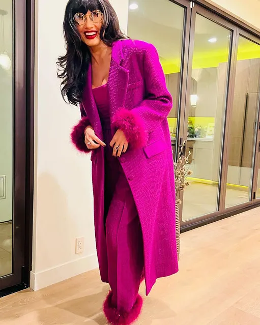 British actress and presenterJameela Jamil in the second decade of January 2023 says she's “nailed cozy chic” for red carpet appearances in Los Angeles. (Photo by jameelajamil/Instagram)