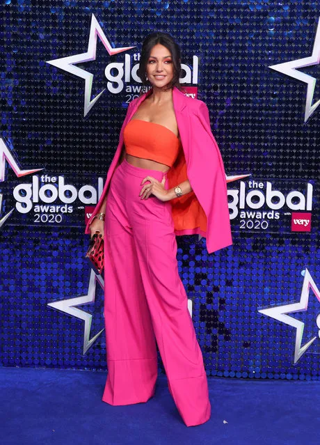 English TV series actress Michelle Keegan attends The Global Awards 2020 at Eventim Apollo, Hammersmith on March 5, 2020 in London, England. (Photo by Mike Marsland/WireImage)