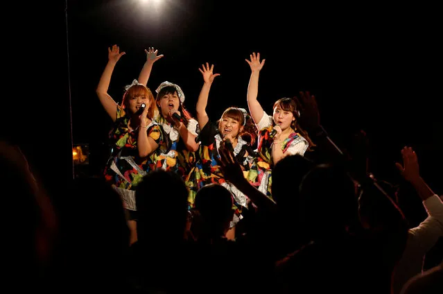 Members of pop group Pottya perform at a live theatre in Tokyo, Japan, November 10, 2016. (Photo by Kim Kyung-Hoon/Reuters)