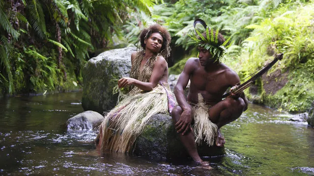This image released by Lightyear Entertainment shows Marie Wawa, left, and Mungau Dain in a scene from the film, “Tanna”. The film was nominated for an Oscar for best foreign language film on Tuesday, January 24, 2017.  The 89th Academy Awards will take place on Feb. 26. (Photo by Philippe Penel/Lightyear Entertainment via AP Photo)
