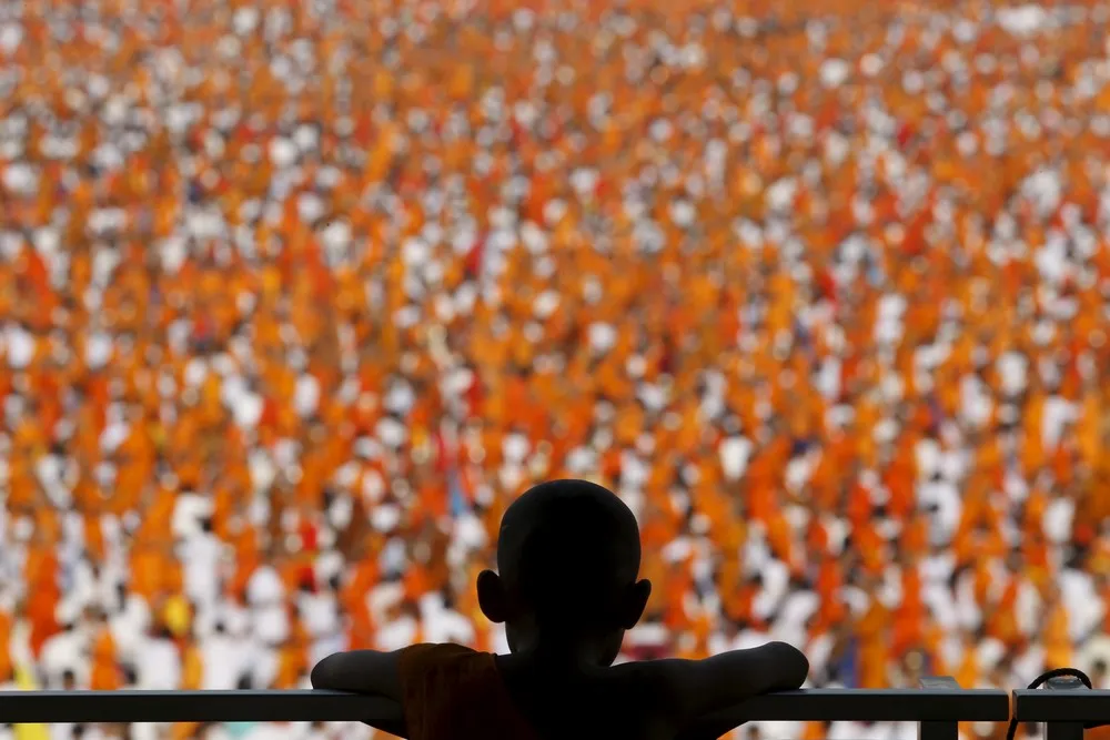 Controversial Temple Holds Massive Alms-Giving Event
