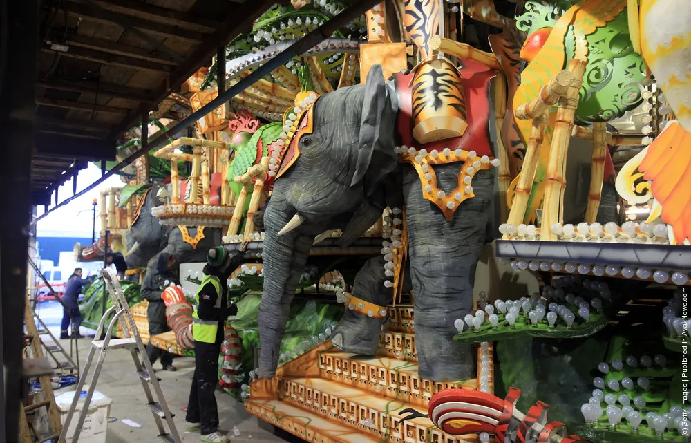 Enthusiasts Unveil Their Carts In Bridgewater Ahead Of The World's Largest Illuminated Carnival