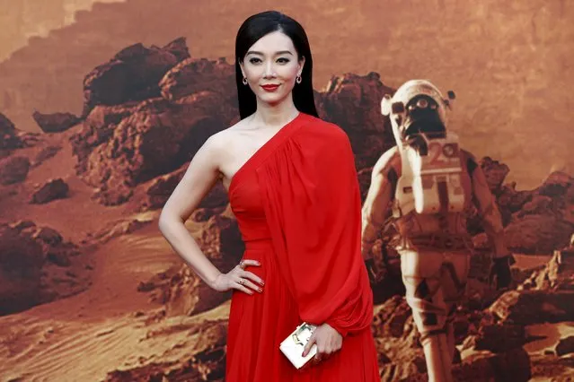 Actress Chen Shu arrives for the UK premiere of “The Martian” at Leicester Square in London, Britain, September 24, 2015. (Photo by Stefan Wermuth/Reuters)