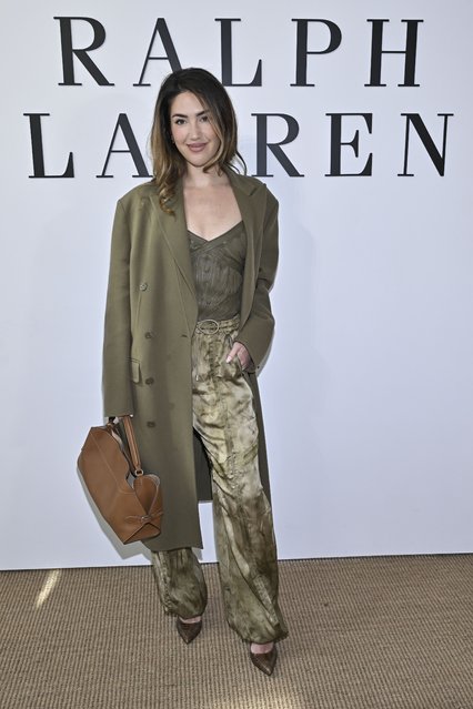 American influencer Tinx arrives at the Ralph Lauren Fall 2025 presentation on Thursday, April 17, 2025, in New York. (Photo by Evan Agostini/Invision/AP Photo)