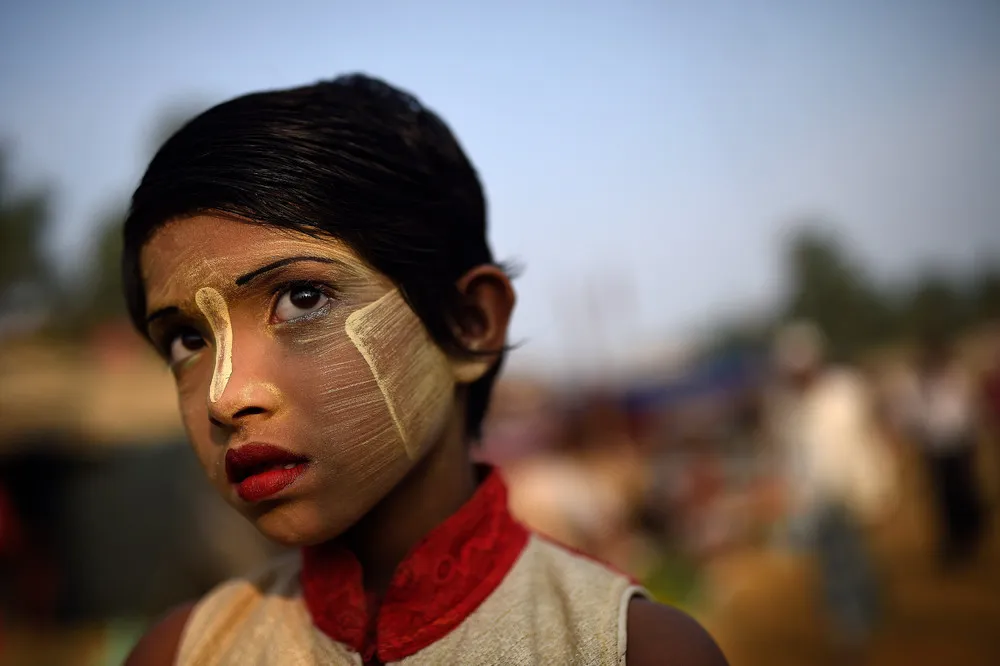 Wearing Thanaka in a Rohingya Refugee Camp