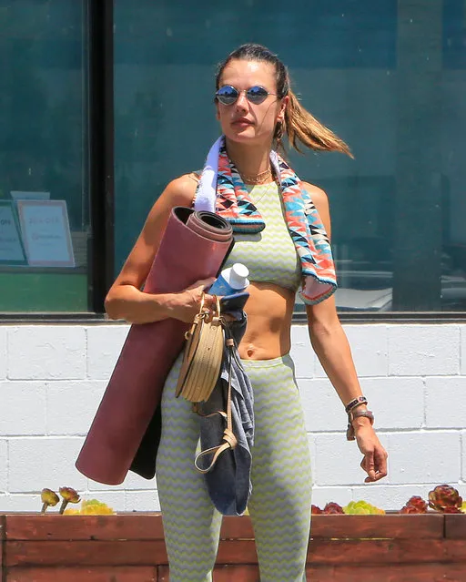 Alessandra Ambrosio is seen on August 06, 2018 in Los Angeles, California. (Photo by BG004/Bauer-Griffin/GC Images)