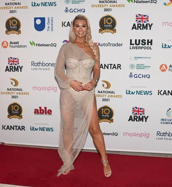 English model, television personality and former beauty queen Christine McGuinness attends the National Diversity Awards at Liverpool Cathedral on February 04, 2022 in Liverpool, England. (Photo by Dave Nelson)
