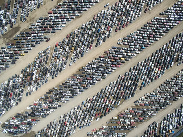 Where did you park the car? Another of favourites, though not a category winner, is of a huge parking lot. (Photo by SkyPixel)