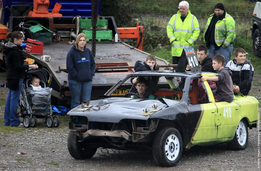 Banger Racers Gather For The Last Meet Of The Season