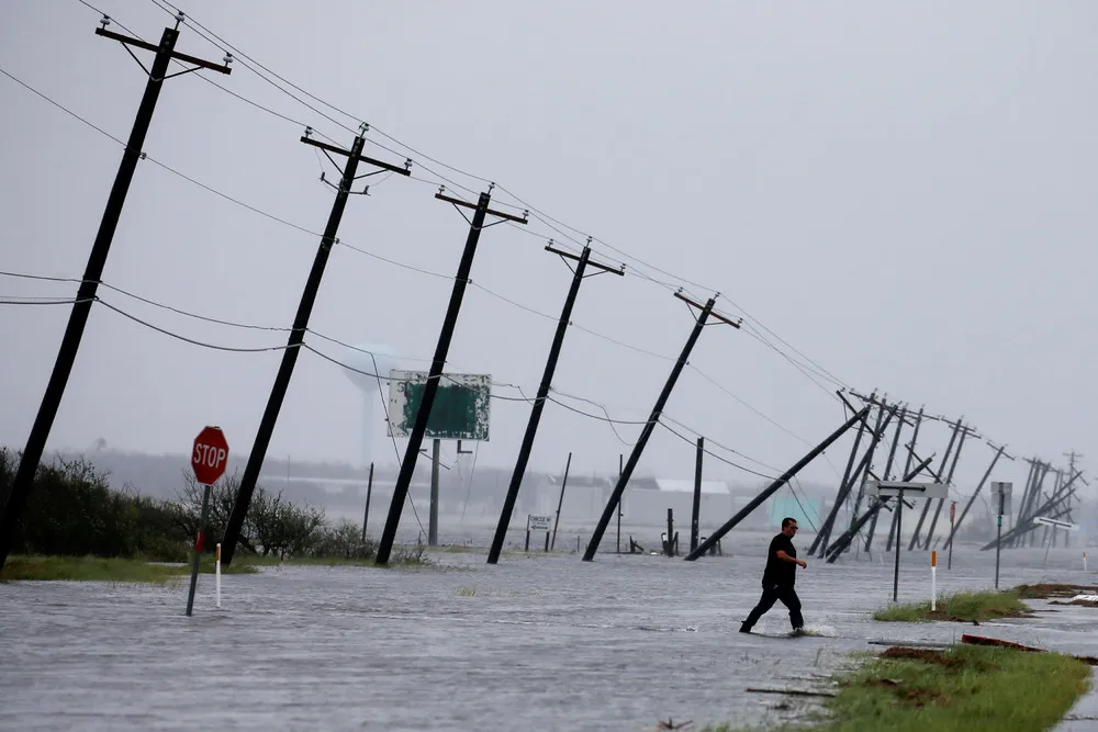 Hurricane Harvey slams Texas