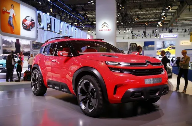A Citroen Aircross concept car is pictured during the media day at the Frankfurt Motor Show (IAA) in Frankfurt, Germany, September 15, 2015. (Photo by Kai Pfaffenbach/Reuters)