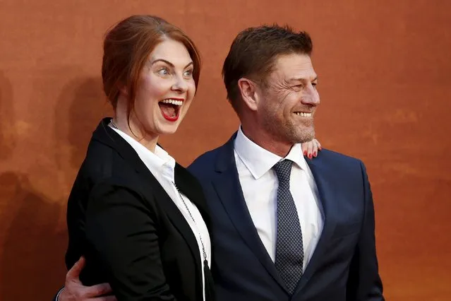 Actor Sean Bean and Ashley Moore arrive for the UK premiere of “The Martian” at Leicester Square in London, Britain, September 24, 2015. (Photo by Stefan Wermuth/Reuters)