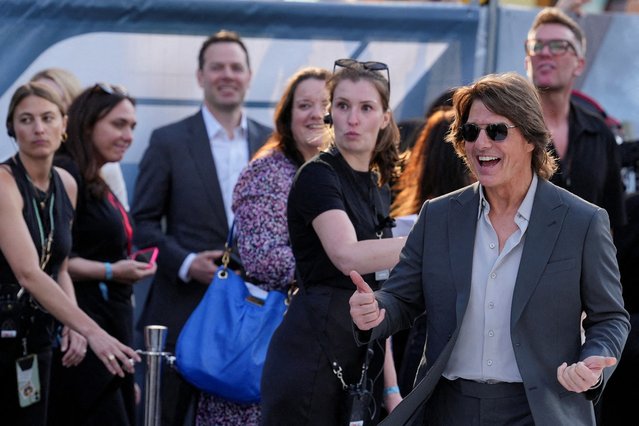 Tom Cruise attends the “F1: The Movie” European premiere in London, Britain on June 23, 2025. (Photo by Maja Smiejkowska/Reuters)
