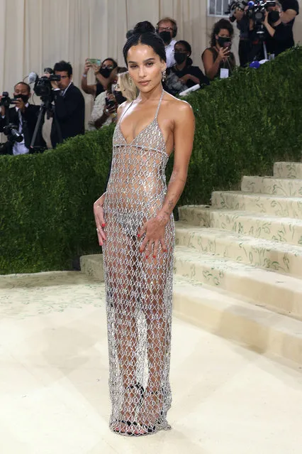 American actress Zoë Kravitz attends the 2021 Met Gala benefit “In America: A Lexicon of Fashion” at Metropolitan Museum of Art on September 13, 2021 in New York City. (Photo by Taylor Hill/WireImage)