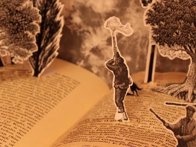 Book Sculpture by Justin Rowe