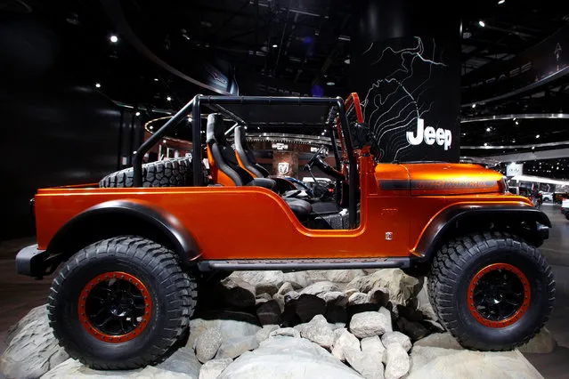 The Jeep CJ66 concept vehicle displayed during the North American International Auto Show in Detroit, Michigan, U.S., January 10, 2017. (Photo by Brendan McDermid/Reuters)