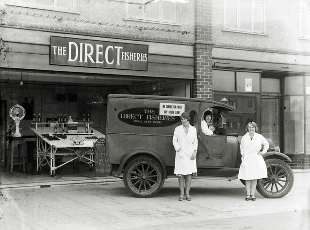The Direct Fisheries in Osmaston Road, Allenton, UK circa 1930. (Photo by W.W. Winter/The Guardian)