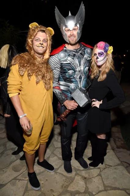 Thor Richardson (center) and guests attend the Casamigos Halloween Party at a private residence on October 28, 2016 in Beverly Hills, California. (Photo by Michael Kovac/Getty Images for Casamigos Tequila)