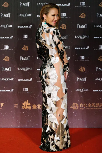 Singer Coco Lee poses on the red carpet at the 53rd Golden Horse Awards in Taipei, Taiwan November 26, 2016. (Photo by Tyrone Siu/Reuters)