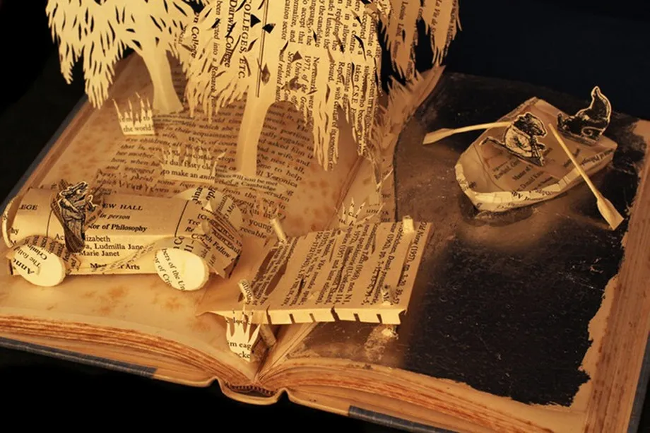 Book Sculpture by Justin Rowe