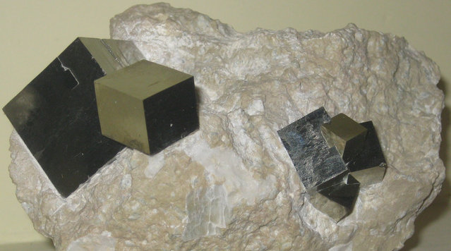 Pyrite Cubic Crystals