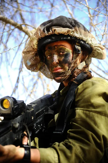 “Close Up”. Soldiers of the Caracal co-ed battalion during a platoon exercise in southern Israel, 2012.