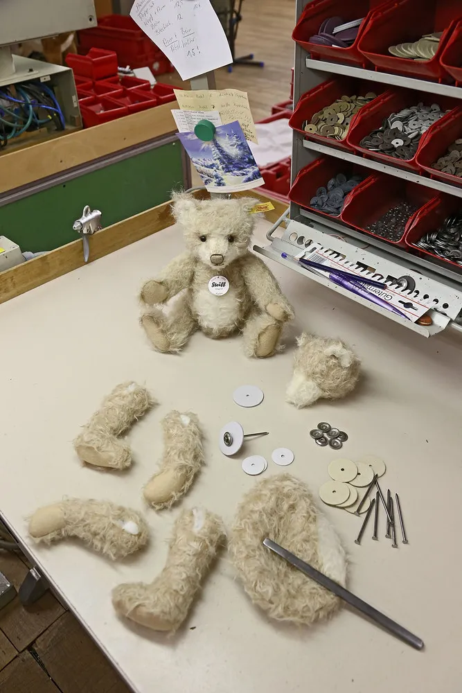Traditional Teddy Bears Prepared Ahead of Festive Season