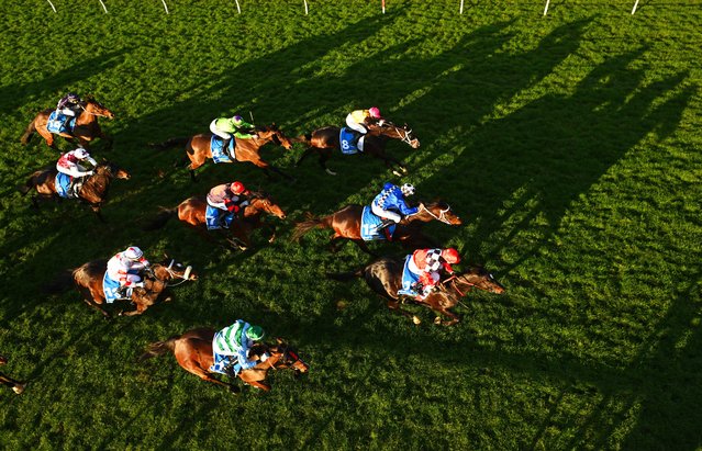 Craig Williams riding Makdane leading before being run down by Joe Bowditch riding Superstock in race 8 during Melbourne Racing at Sandown Hillside on July 30, 2025 in Melbourne, Australia. (Photo by Vince Caligiuri/Getty Images)