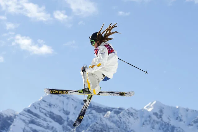 Sweden's Henrik Harlaut performs a jump during the men's freestyle skiing slopestyle finals at the 2014 Sochi Winter Olympic Games in Rosa Khutor February 13, 2014. (Photo by Lucas Jackson/Reuters)