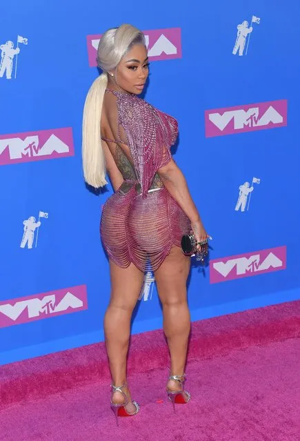 Blac Chyna arrives at the MTV Video Music Awards at Radio City Music Hall on Monday, August 20, 2018, in New York. (Photo by The Mega Agency)