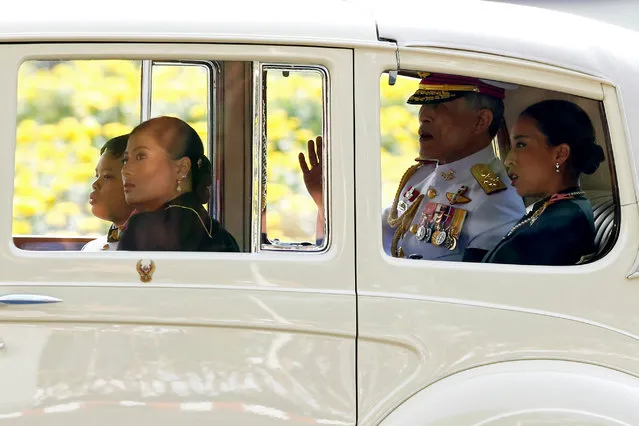 Thailand's new King Maha Vajiralongkorn Bodindradebayavarangkun is seen on his way out from the Grand Palace in Bangkok, Thailand, December 2, 2016. (Photo by Jorge Silva/Reuters)