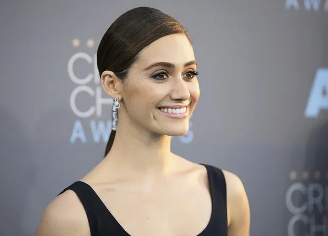 Actress Emmy Rossum arrives at the 21st Annual Critics' Choice Awards in Santa Monica, California January 17, 2016. (Photo by Danny Moloshok/Reuters)