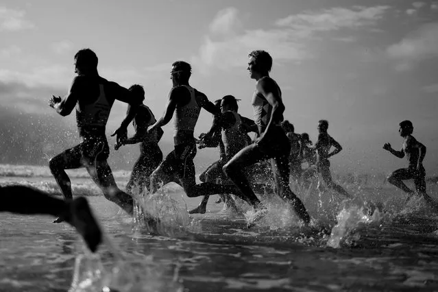 Ironman training session at BMD Northcliffe Surf Club on November 15, 2023 in Gold Coast, Australia. (Photo by Chris Hyde/Getty Images)