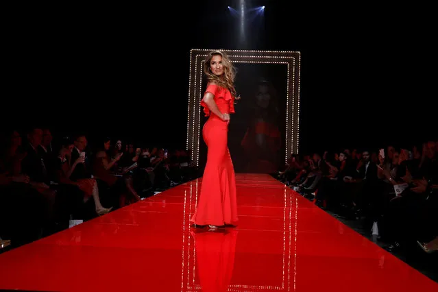Singer Jessie James Decker takes part in the American Heart Association's Go Red For Women Red Dress Fall/Winter show during New York Fashion Week in the Manhattan borough of New York, U.S., February 9, 2017. (Photo by Lucas Jackson/Reuters)