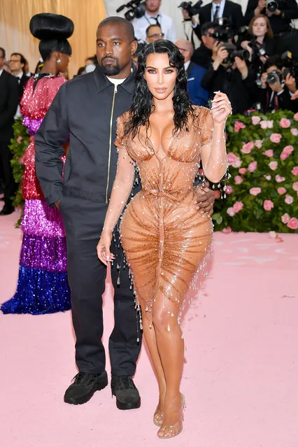 Kanye West and Kim Kardashian attend The 2019 Met Gala Celebrating Camp: Notes on Fashion at Metropolitan Museum of Art on May 06, 2019 in New York City. (Photo by Dia Dipasupil/FilmMagic)