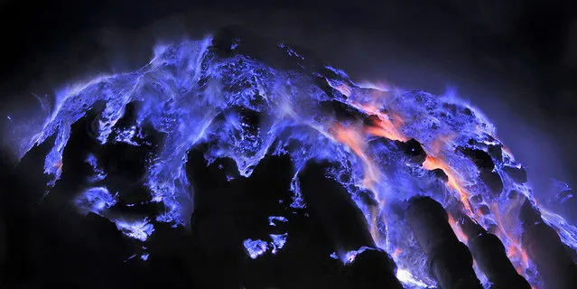 Blue Lava, Kawah Ijen Volcano, Indonesia