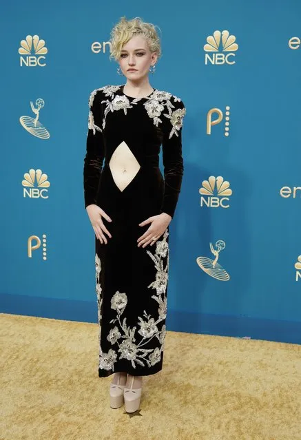 American actress Julia Garner arrives at the 74th Primetime Emmy Awards on Monday, September 12, 2022, at the Microsoft Theater in Los Angeles. (Photo by Jae C. Hong/AP Photo)