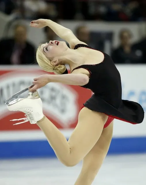 Gracie Gold of the U.S. performs during the ladies' singles short program at the Skate America figure skating competition in Milwaukee, Wisconsin October 23, 2015. (Photo by Lucy Nicholson/Reuters)
