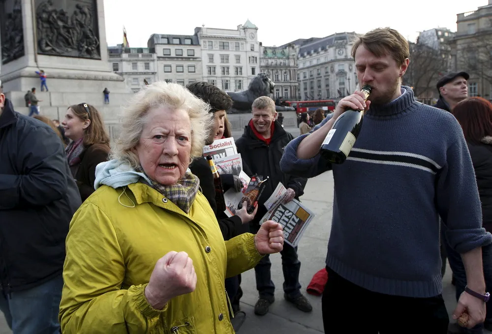 British Reaction to the News of the Death of the Former British Prime Minister Margaret Thatcher
