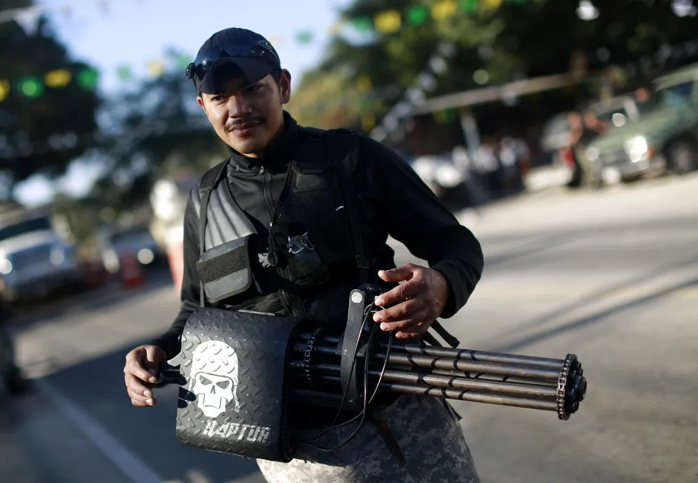 Members of the Community Police of the FUSDEG in Mexico