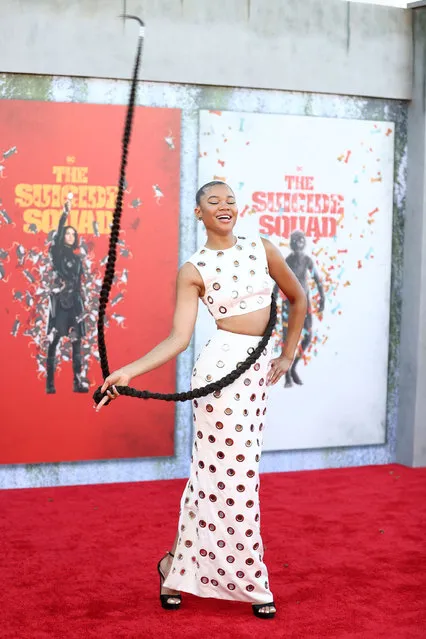 American actress Storm Reid attends the Warner Bros. premiere of “The Suicide Squad” at Regency Village Theatre on August 02, 2021 in Los Angeles, California. (Photo by Matt Winkelmeyer/Getty Images)