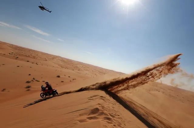 Red Bull KTM Factory's Toby Price in action during stage 5 of the Dakar Rally in Saudi Arabia on January 10, 2024. (Photo by Hamad I Mohammed/Reuters)