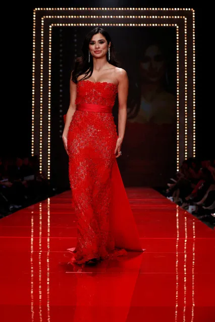 Actor Diane Guerrero takes part in the American Heart Association's Go Red For Women Red Dress Fall/Winter show during New York Fashion Week in the Manhattan borough of New York, U.S., February 9, 2017. (Photo by Lucas Jackson/Reuters)