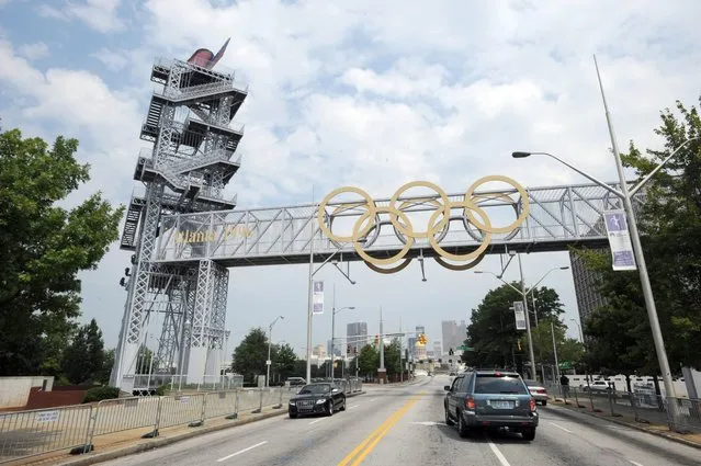 The 1996 Olympic Games cauldron is seen, August 20, 2011 in Atlanta. The cauldron was moved from its original location. (Photo by Erik S. Lesser/AP Photo)