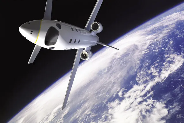 An EADS Atrium aircraft, which will enable space tourists to experience weightlessness briefly outside the earth's atmosphere. The Airbus Space and Defence SpacePlane, also called EADS Astrium TBN according to some sources, is a suborbital spaceplane concept for carrying space tourists, proposed by EADS Astrium, the space subsidiary of the European consortium EADS. (Photo by Reuters/NASA/EADS Atrium/Marc Newson Ltd)