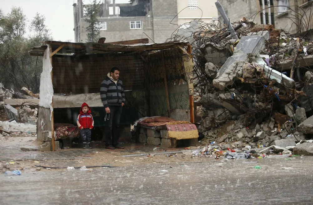 A Rainy Day in the East of Gaza City