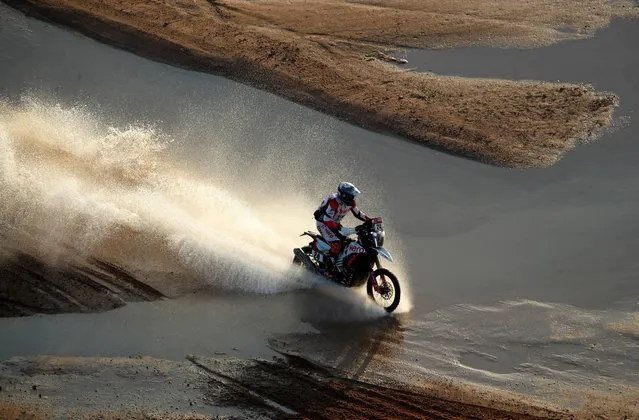 Hero Motosports Team Rally's Sebastian Buhler in action during stage 9, Neom to Neom, Saudi Arabia on January 12, 2021. (Photo by Hamad I Mohammed/Reuters)