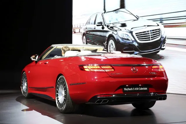 Mercedes introduces the 2017 Mercedes-Maybach S 650 Cabriolet at the 2016 Los Angeles Auto Show in Los Angeles, California, U.S November 16, 2016. (Photo by Lucy Nicholson/Reuters)
