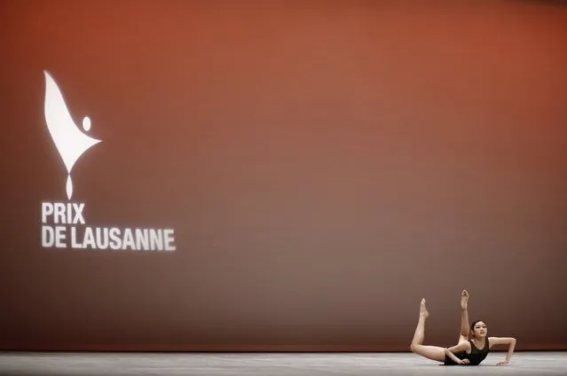 Lee Ga-yeong of South Korea performs her contemporary variation during the final of the 43rd Prix de Lausanne at the Beaulieu Theatre in Lausanne February 7, 2015. (Photo by Denis Balibouse/Reuters)