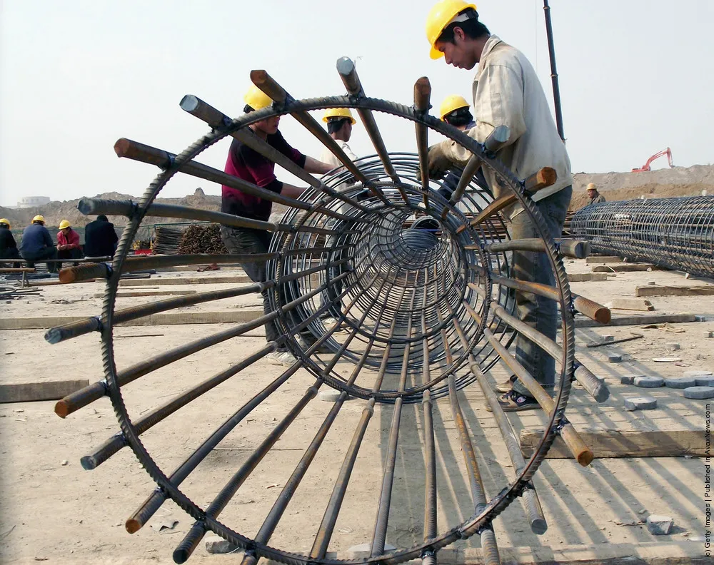 Construction Continues On The Beijing-Shanghai High-Speed Railway
